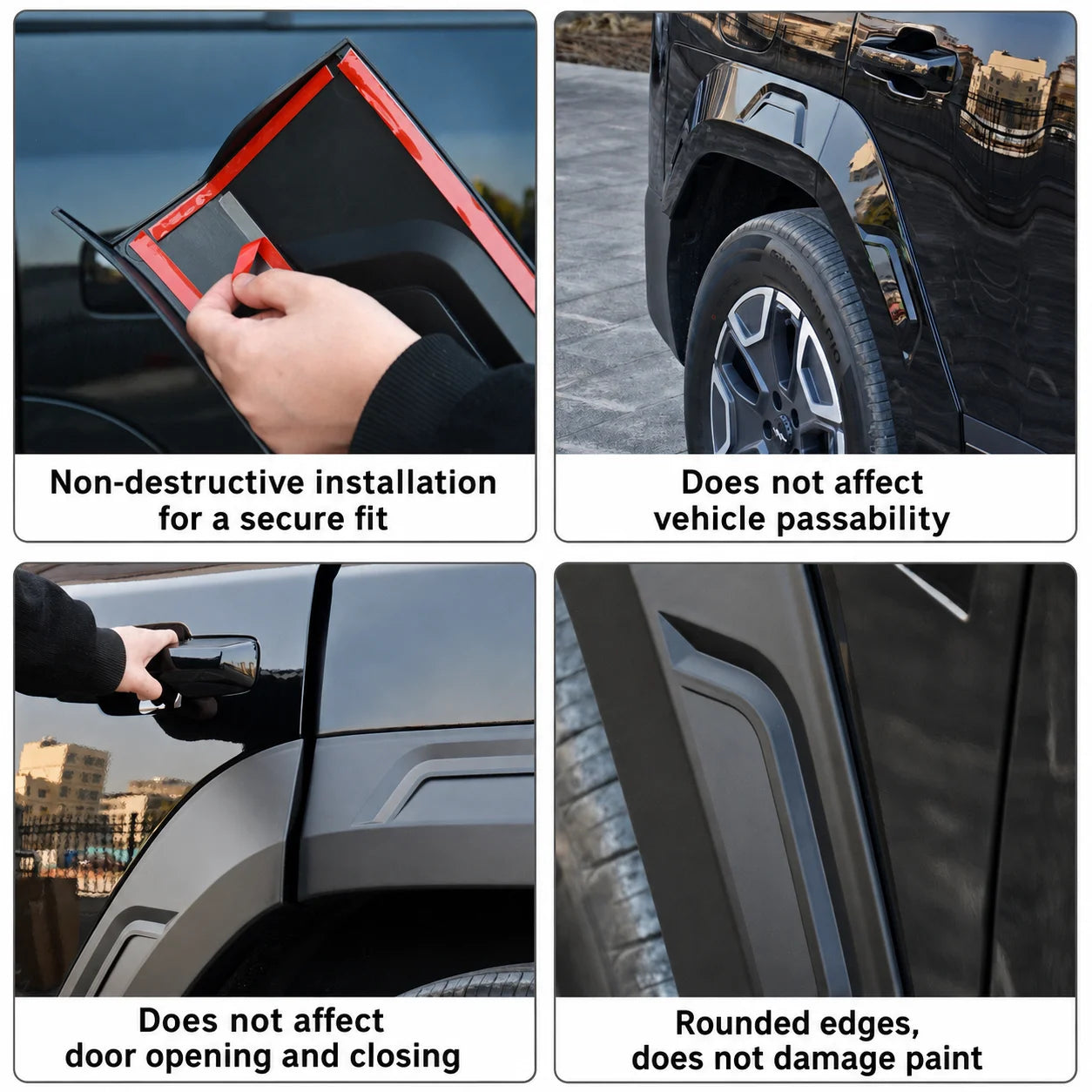 Fender Flares for BYD Fangchengbao Ti7 Wheel Arch Trim Wear Resistant Scratch Proof Wide Body Kit Guard high quality Accessories