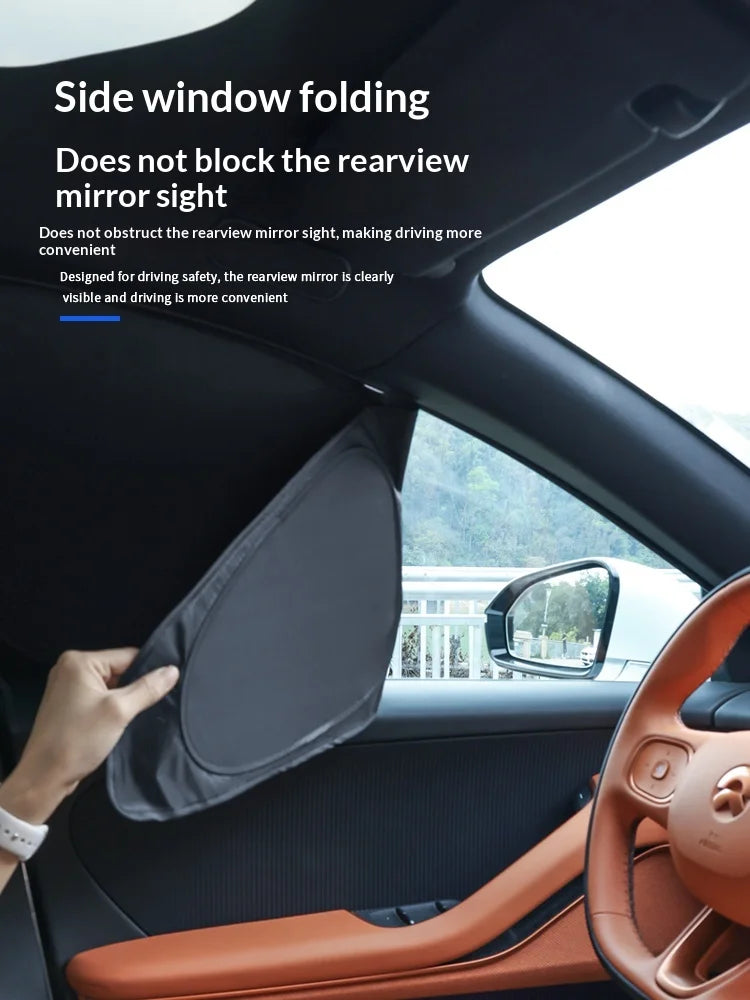 For BYD Ti7 Titanium 7 2025-2026 Car Window Sunshade 100% Blackout Camping Privacy Sunscreen Heat Insulation Cover