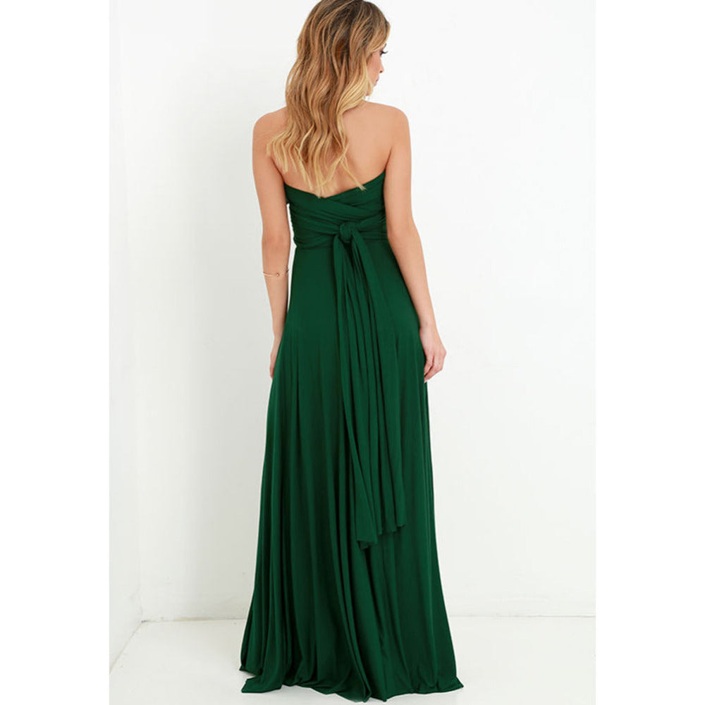 Sexy Vrouwen Multiway Wrap Convertible Boho Maxi Club Rode Bandage Lange Jurk Feest Bruidsmeisje Infinity Robe Longue Femme