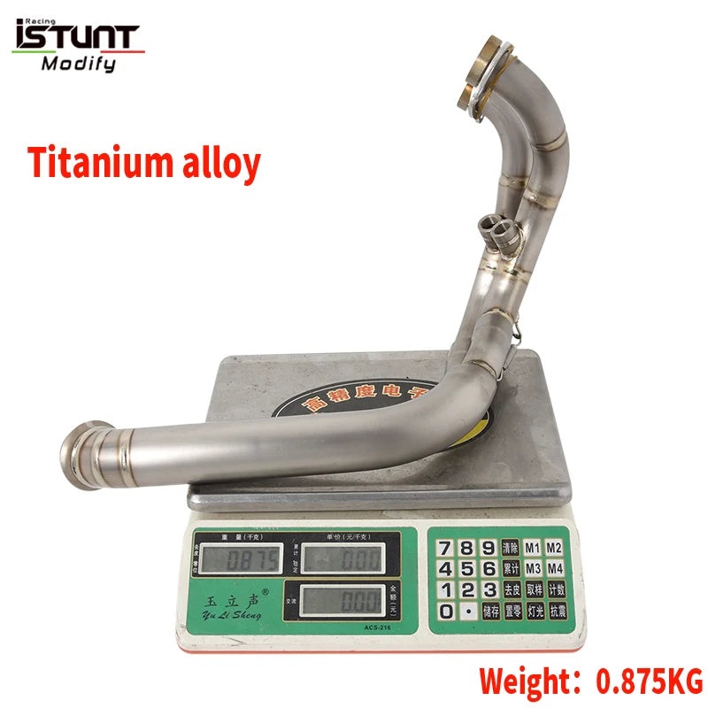 For KTM DUKE 790 890 ADVENTURE R Rally 2018- 2025 Motorcycle Exhaust Escape Moto System Muffler Titanium alloy Front Link Pipe