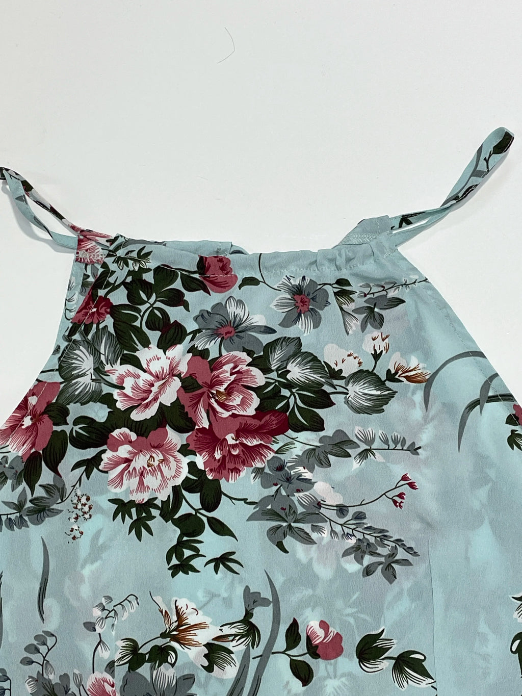 Bloemenprint Hoge Split Dij Halterjurk voor Dames - Zomer Mouwloos Sexy Nauwsluitende Strandfeest Clubkleding