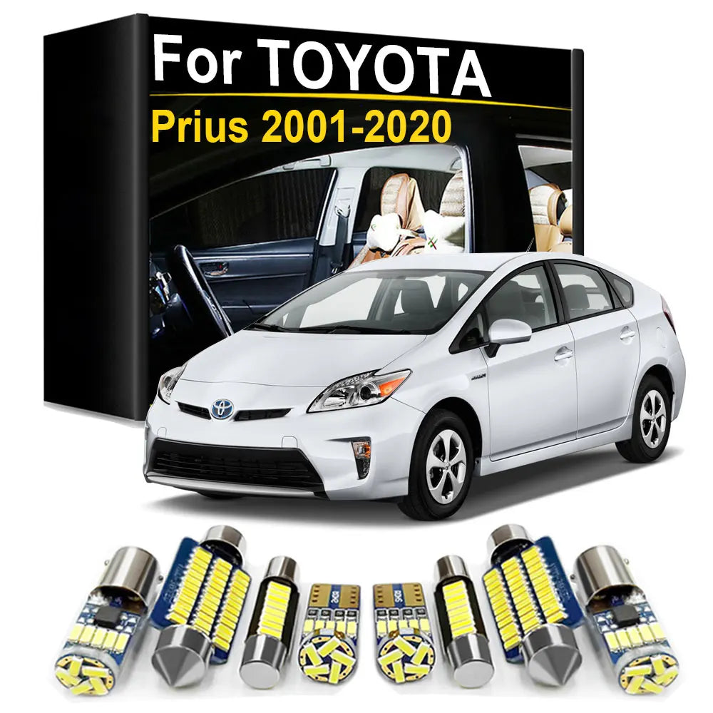 Interior LED Light Kit Canbus For Toyota Prius 2001- 2005 2006 2007 2008 2009 2011 2012 2013 2014 2015 2016 2017 2018 2019 2020