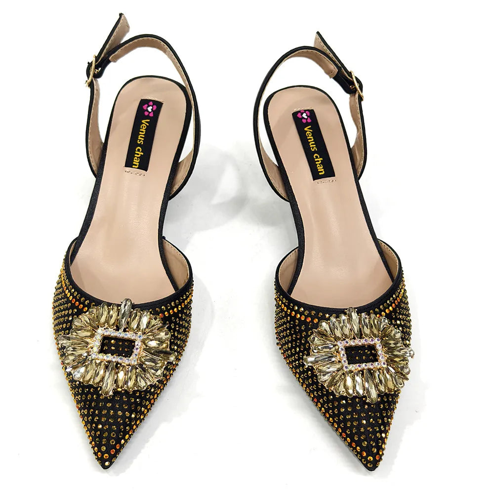 Sandali da donna nigeriani di alta qualità, stile italiano, sandali da donna africani, scarpe di lusso firmate, scarpe da donna 2025