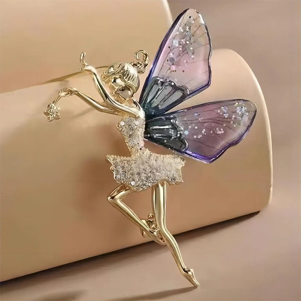 Spille in acrilico trendy da fata elfo farfalla libellula da donna e ragazza, gioielli multicolore in plastica a forma di insetto per feste di compleanno e uso quotidiano