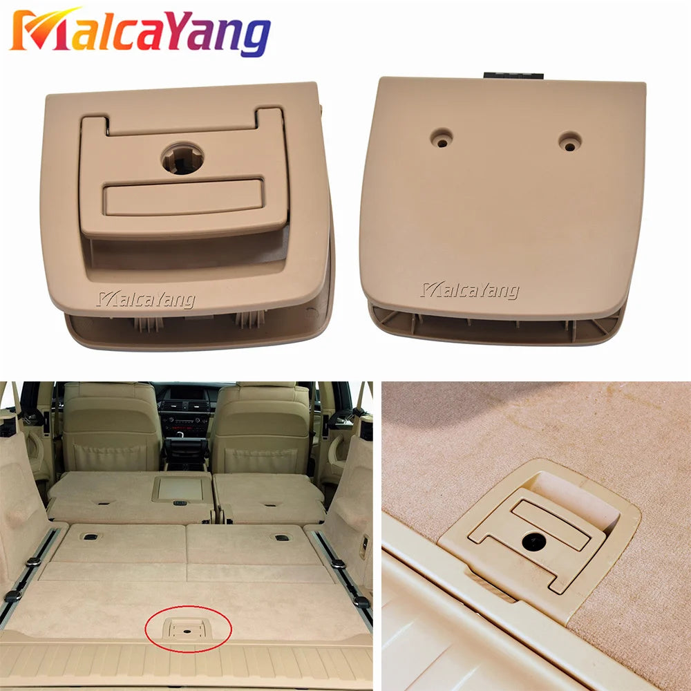 Car Rear Trunk Tail Cover Bottom Plate Mat Floor Carpet Trunk Handle Key Hole For BMW 5 SERIES E61 X5 X6 E70 E71 51476958161