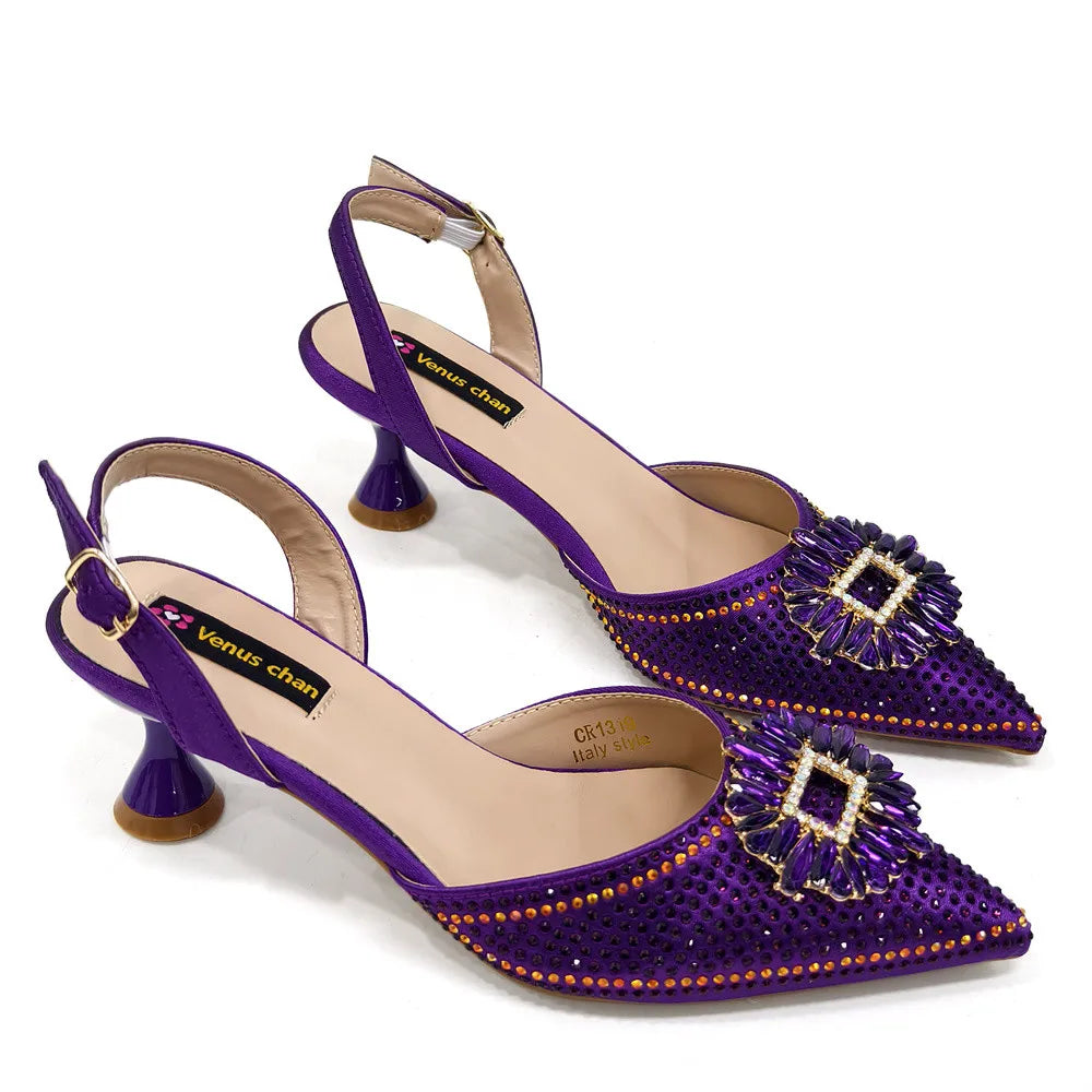 Sandali da donna nigeriani di alta qualità, stile italiano, sandali da donna africani, scarpe di lusso firmate, scarpe da donna 2025