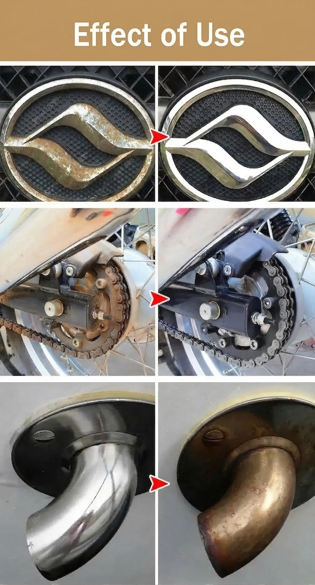 Multi-use Auto Rust Remover Used for Rust Removal Supplying Protective Coat on Car Brake Parts Metal Surface 1/3PCS