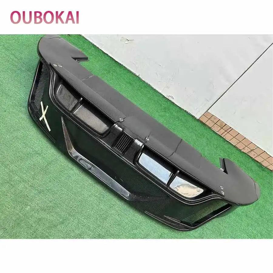 For Porsche Taycan Carbon fiber Diffuser rear bumper diffuser spoiler rear lip Shunt Car parts MS style upgrade body kit
