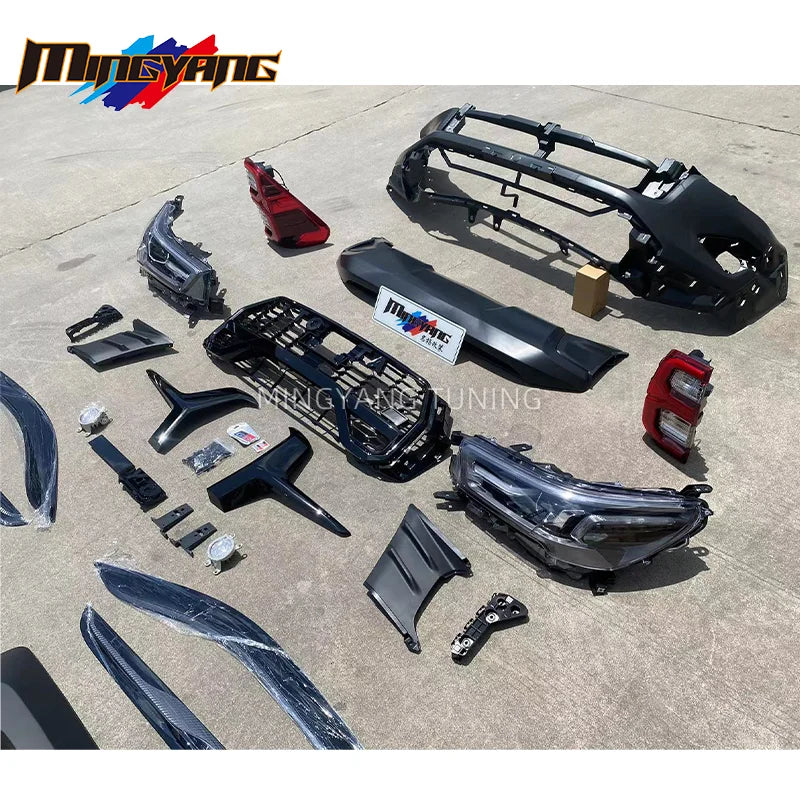 Modification Revo Rocco GR Sport Design Facelifts Bodykit Conversion Car Bumper  for Hilux GR 2023 Body Kit