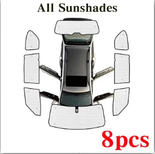 Full Coverage Sunshade For Nissan Patrol Y62 2010 2011~2023 Infiniti QX56 QX80 Sun Shade Car Heat insulation Anti-UV Accessories