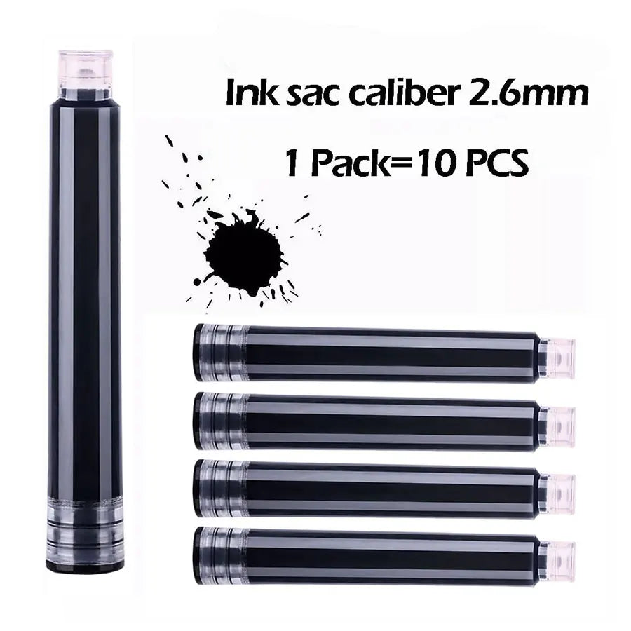 1-100 Stks/Set Retro Metalen Vulpen Vervangbare Inkt Elegant Cadeau voor Schrijven Briefpapier Kantoor Schoolbenodigdheden