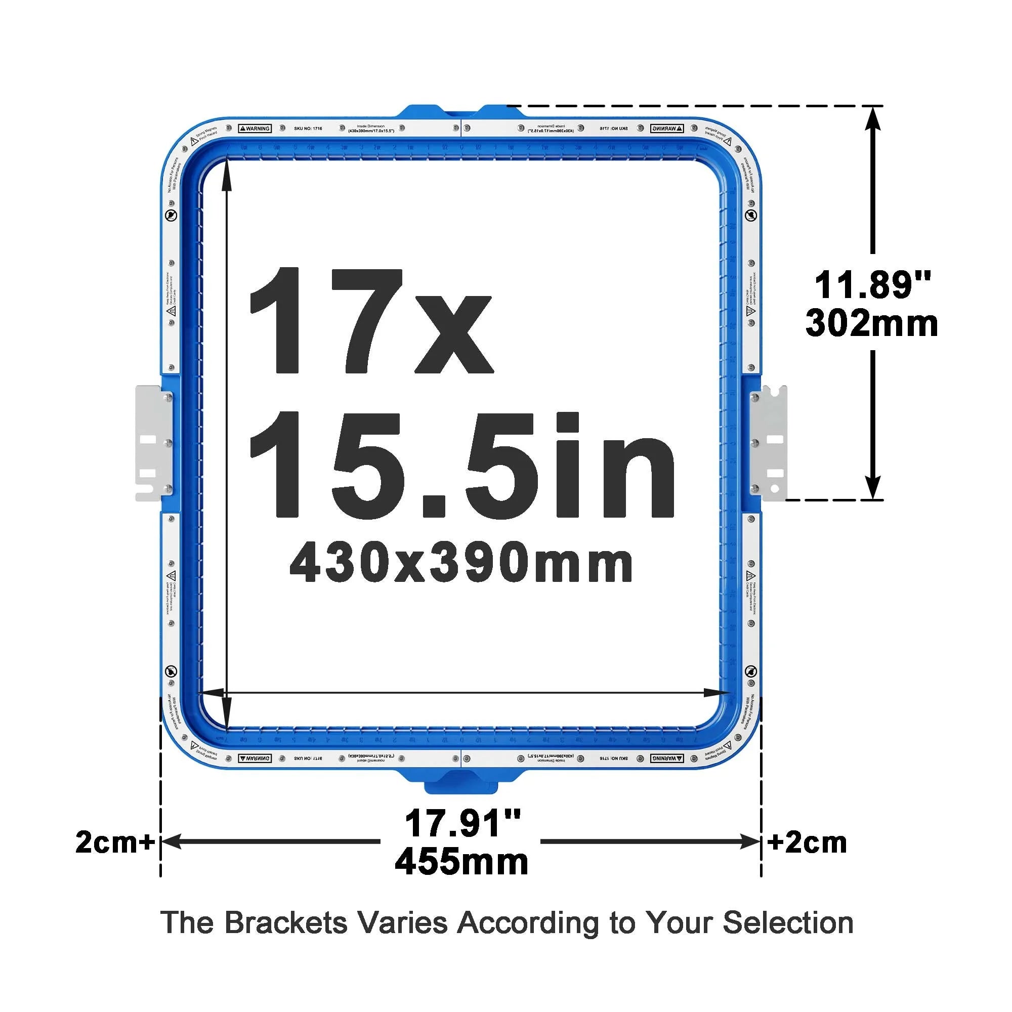 Telaio magnetico per ricamatrice BAI Magnetic Frame For BAI MIRROR Vision Telaio Mighty Hoop Cerchi da ricamo