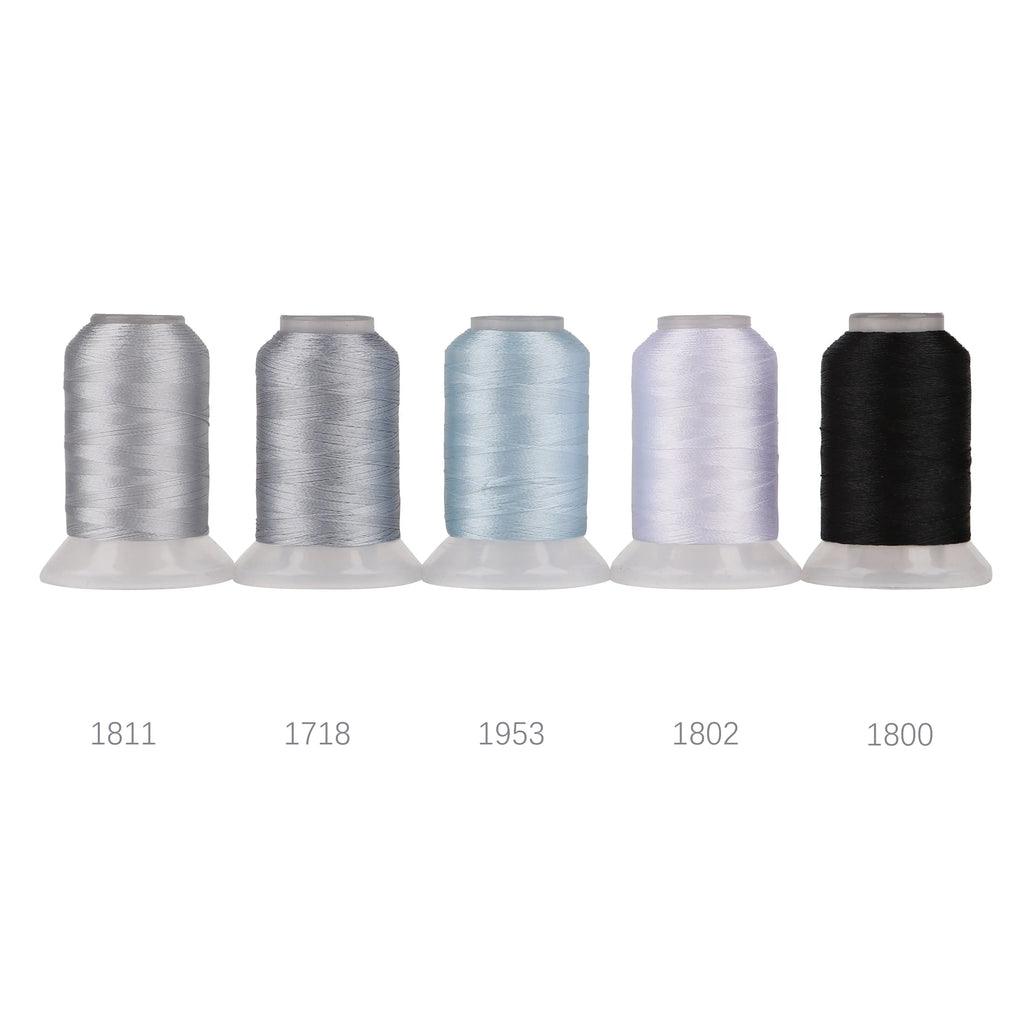 80 Nuovi Colori Madeira Set Premium Filato da Ricamo in Poliestere 40WT 500M Ogni Bobina Macchine Domestiche Brother Babylock Janome Singer