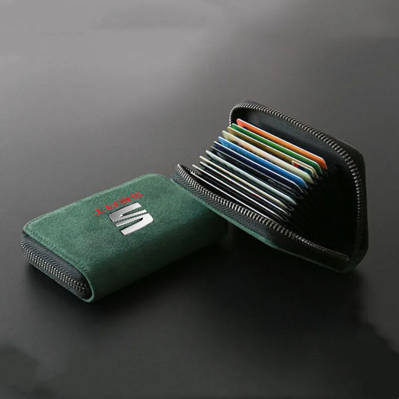 Borsa per carte multifunzionale Porta carte di credito Portafogli con cerniera Porta carte Borsa portachiavi per MG MG6 3 5 7 TF ZR ZS HS GS GT RX5 RX8