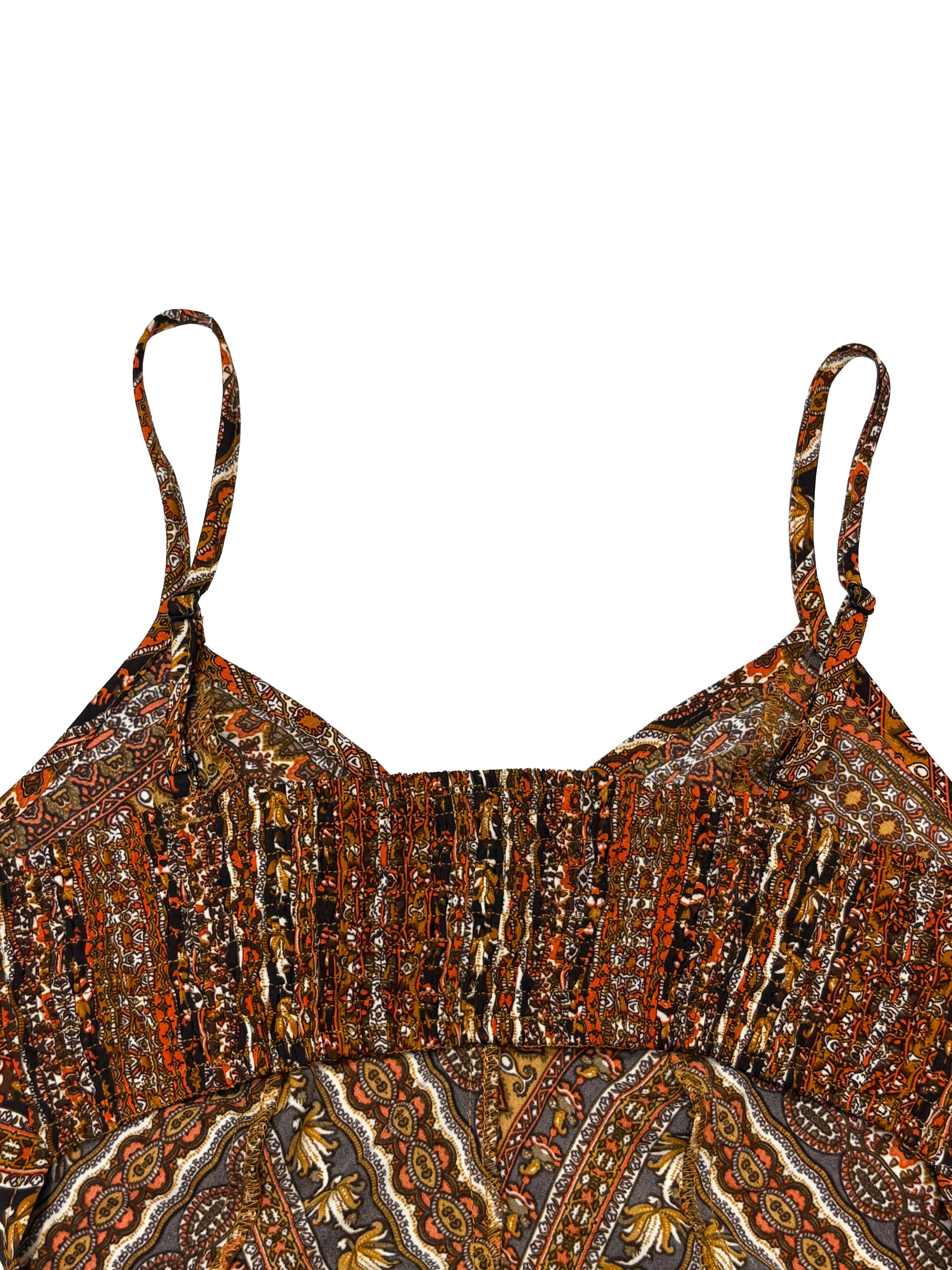 Diepe V-hals Strapless Jurk met Hoge Split, Maxi Jurk met Bloemenprint voor Strand of Feest, Zomerkleding voor Dames