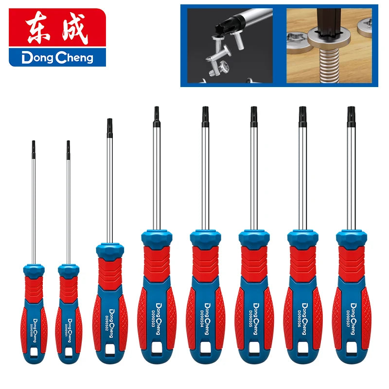 Cacciavite Torx di grado industriale, acciaio legato S2, cacciavite esagonale con foro centrale, T8, T10, T15, T20, T25, T27, T30, T40
