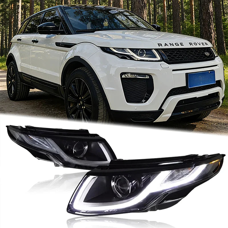 Car Headlights For Land Rover Evoque 2010-2019 LED Car Lamps Daytime Running Lights Dynamic Turn Signals Car Accessories