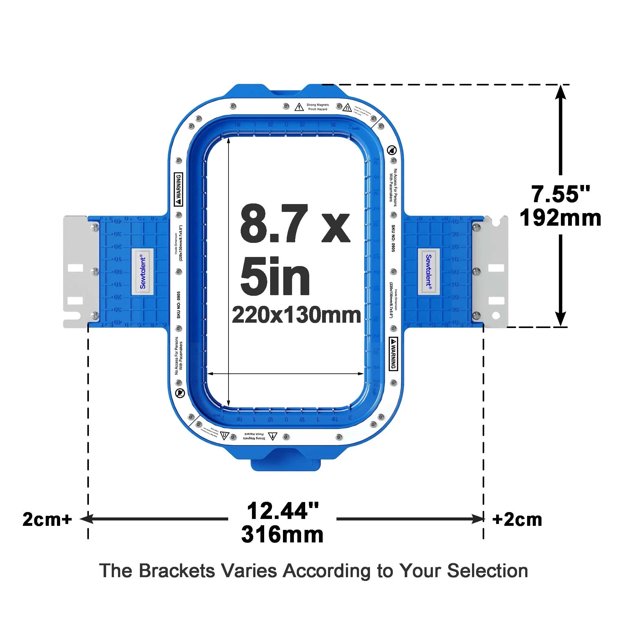 Telaio magnetico per ricamatrice BAI Magnetic Frame For BAI MIRROR Vision Telaio Mighty Hoop Cerchi da ricamo
