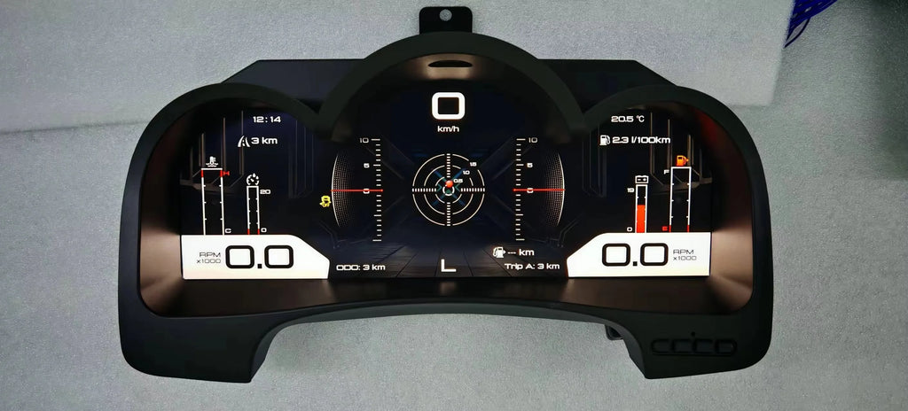 12.3 " Car LCD Digital Cluster For Toyota Hilux 2005 ~ 2015 Dashboard Virtual Cockpit Instrument Speed Meter LCD Screen