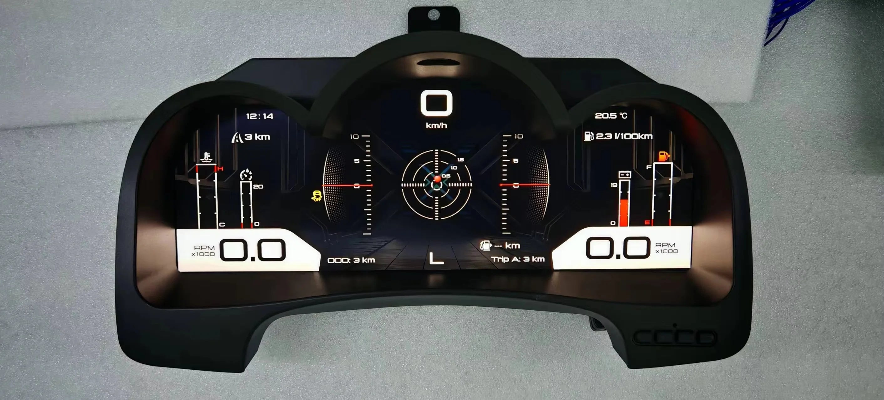 12.3 Inch LCD Car Digital Dashboard For Toyota Hilux VIGO FORTUNER 2005 2006 - 2014 2015 Years Panel Speedometer Virtual Cockpit
