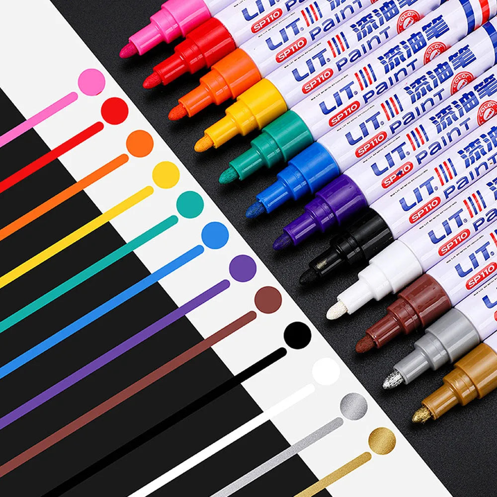 Car Paint Repair Pen Auto Scratch Touch Up Pen Fill Remover Vehicle Rubber Tyre CD Metal Permanent Paint Marker for Car Styling