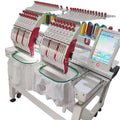 Macchine da ricamo industriali computerizzate ad alta velocità a 2 teste, 9/12/15 aghi per cappelli e magliette in vendita
