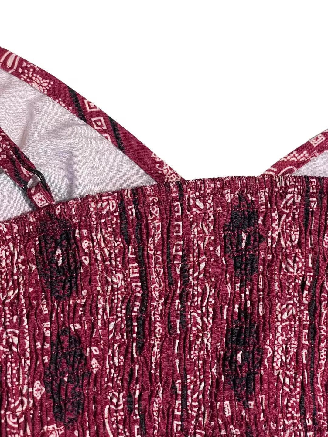 Diepe V-hals Strapless Jurk met Hoge Split, Maxi Jurk met Bloemenprint voor Strand of Feest, Zomerkleding voor Dames