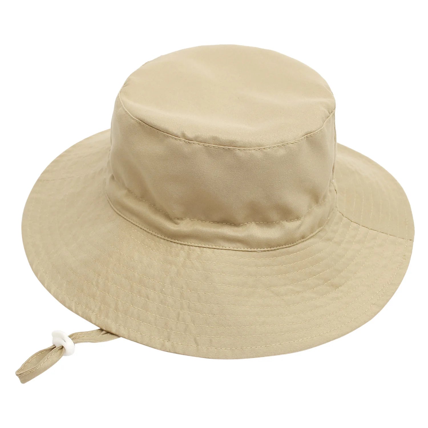 New 2025 children's hats, sun hats, breathable basin hats for boys and girls, beach hats, fishing pure color, simple design
