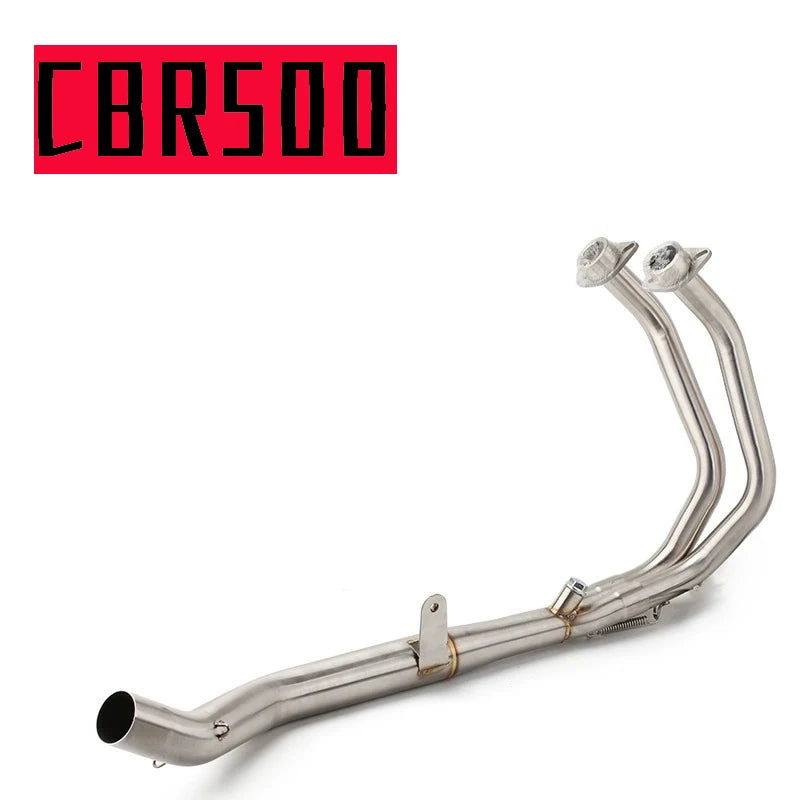 Motorcycle Exhaust Escape Front Middle Tube Link Pipe Slip On For Honda CBR500 CB500X CB500F CBR500R CBR 500 2013-2022