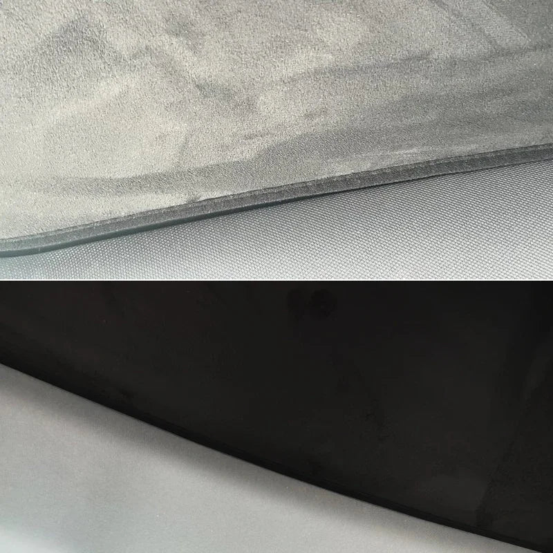 For PORSCHE Taycan 2023-Present Suede Fabric Electrostatic Adsorption Sunroof Sunshade Anti UV Heat Insulation Skylight