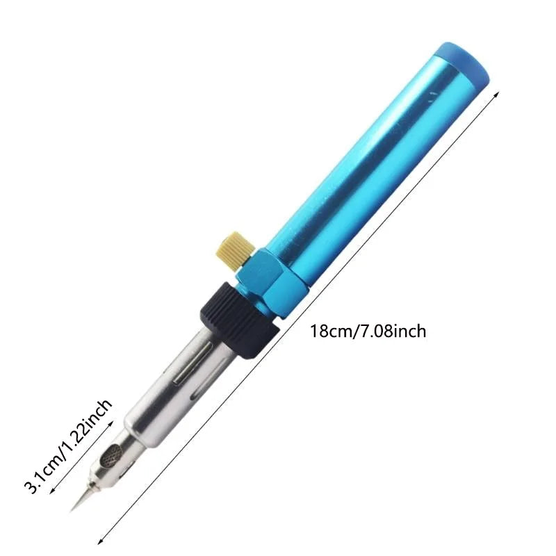 Kit saldatore a gas portatile, adatto per progetti fai da te, riparazioni tecniche e manutenzione elettrica.