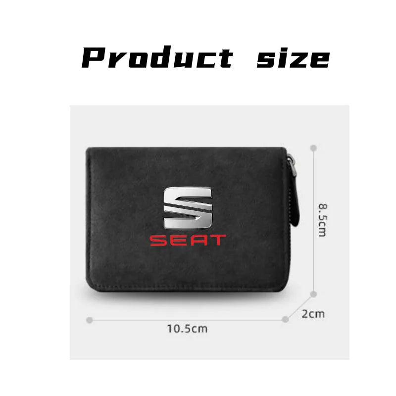 Borsa per carte multifunzionale Porta carte di credito Portafogli con cerniera Porta carte Borsa portachiavi per MG MG6 3 5 7 TF ZR ZS HS GS GT RX5 RX8