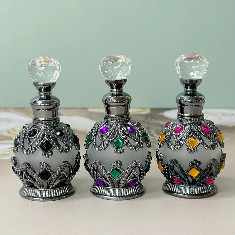 1 STKS Luxe Parfumfles Essentiële Olie Fles 15ml Lege Fles Opbergfles Cadeau Glazen Parfumfles Draagbare Flesjes