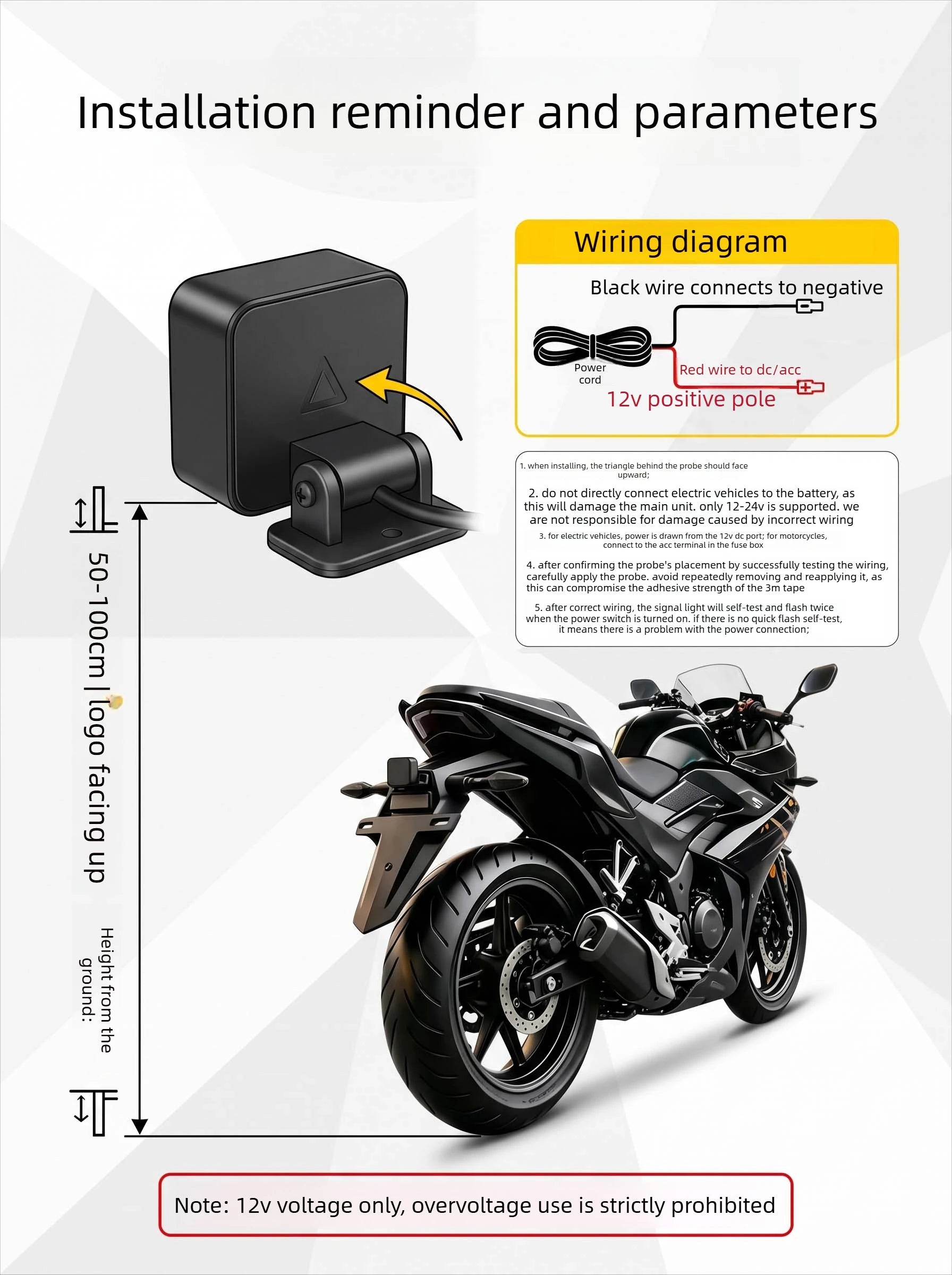 Motorcycle BSD Radar Safety System, Waterproof Model, Suitable for Yamaha XMAX 300, NMAX 155, FZ-07, Honda and BMW Series