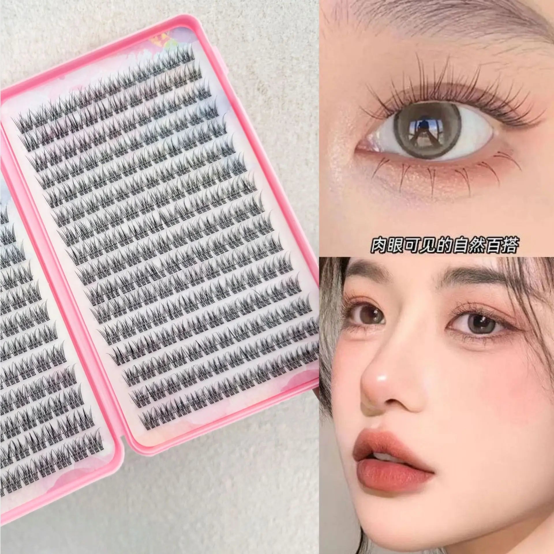 MIAOJIE Hoge Kwaliteit Beauty Wimperboek 32 Rijen Wimpers 384 Stuks Wimperclusters