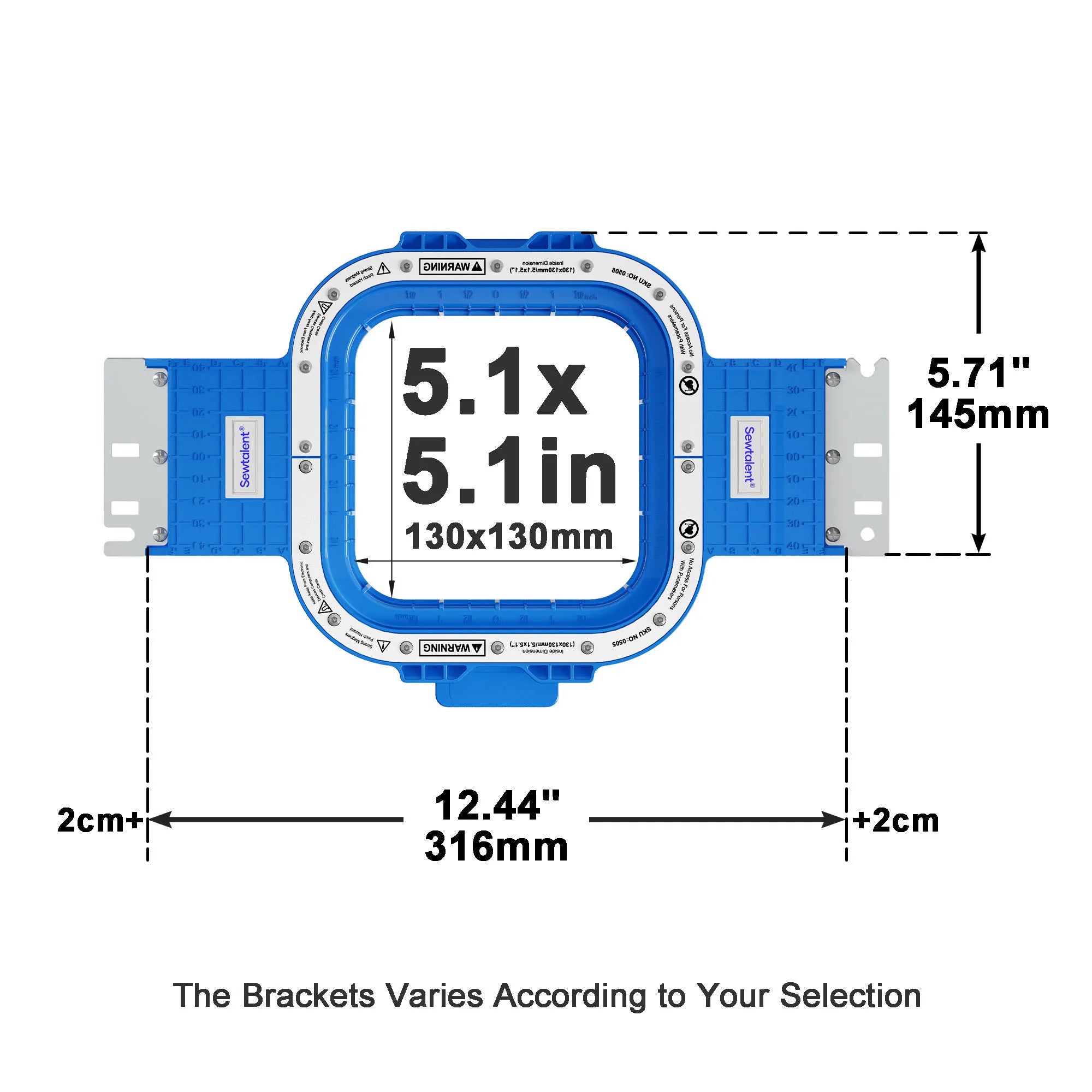 Telaio magnetico per ricamatrice BAI Magnetic Frame For BAI MIRROR Vision Telaio Mighty Hoop Cerchi da ricamo