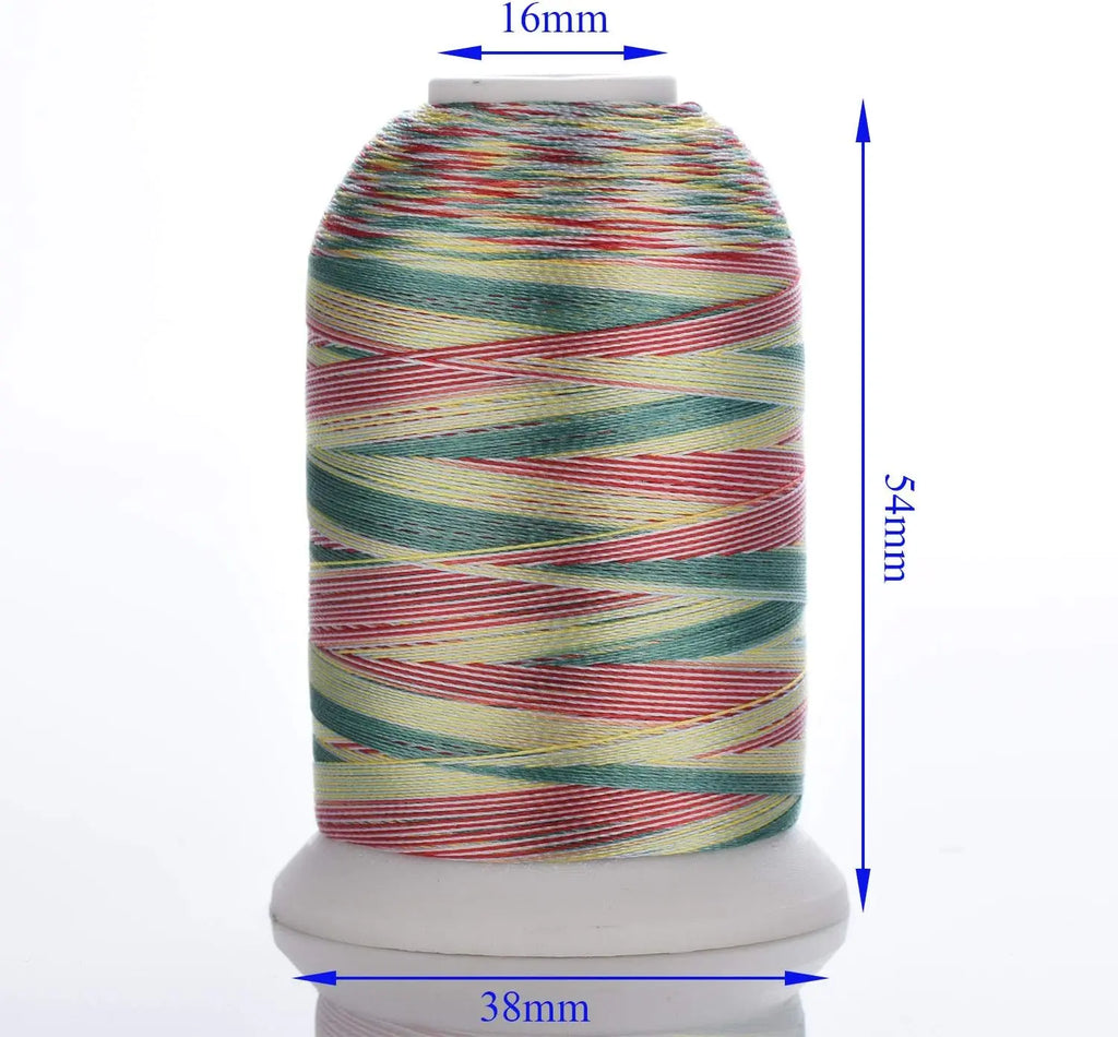 Simthread 12 Colori Assortiti Filo di Poliestere per Macchine da Ricamo Domestiche 1000 Metri Ciascuno