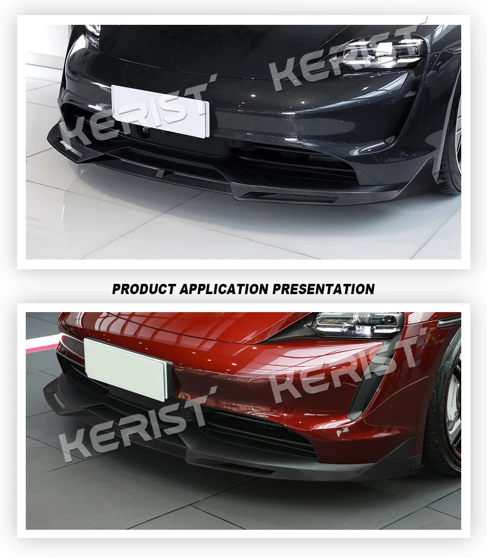 For Porsche Taycan RWD 4S Turbo S rear lip / trunk 2019-up Carbon fiber Body Kits Front Lip Rear Spoiler Side Skirts Diffuser