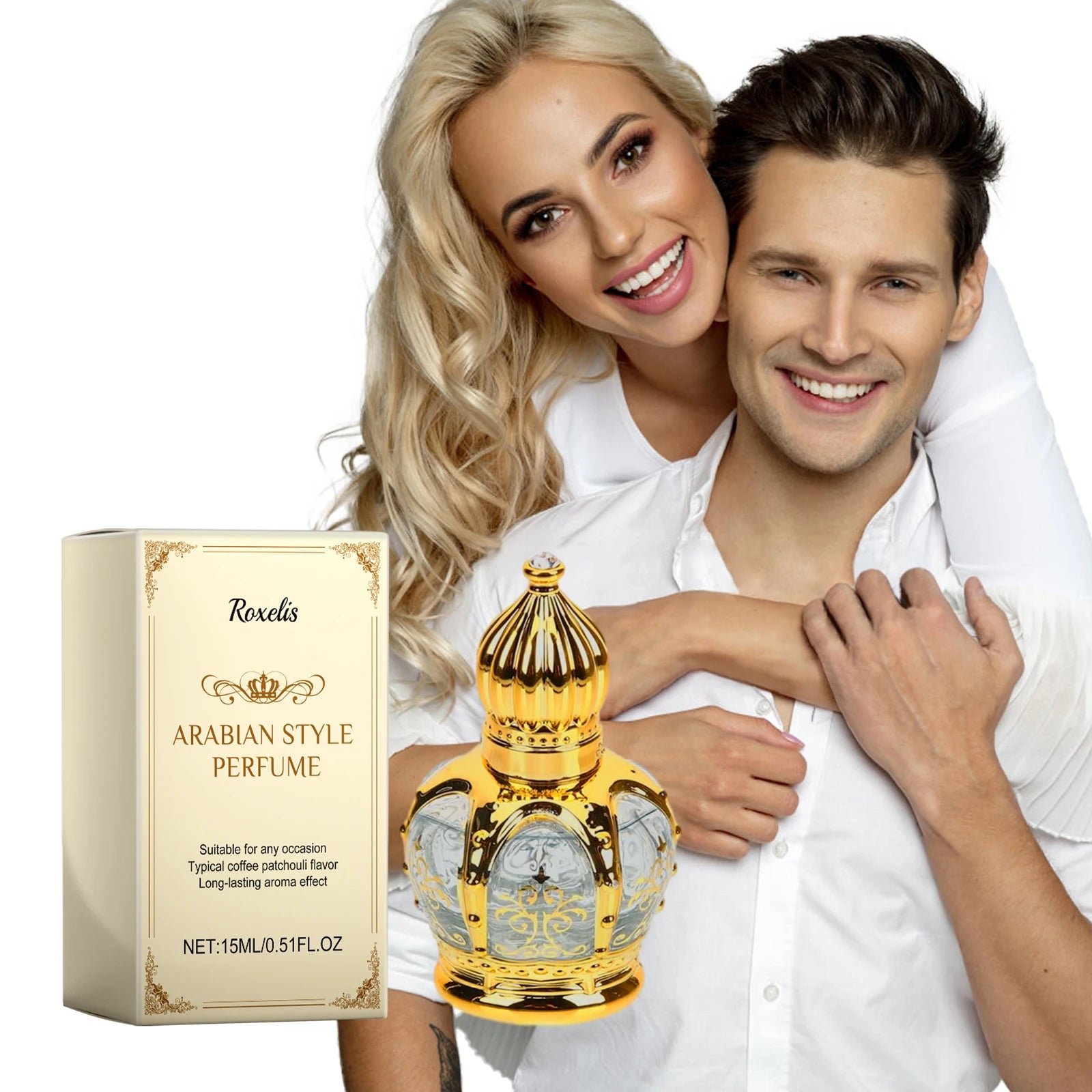 Roxelis15ml Caffè Patchouli Fragranza, Profumo Naturale Fresco ed Elegante Lunga Durata Atmosfera di Fascino