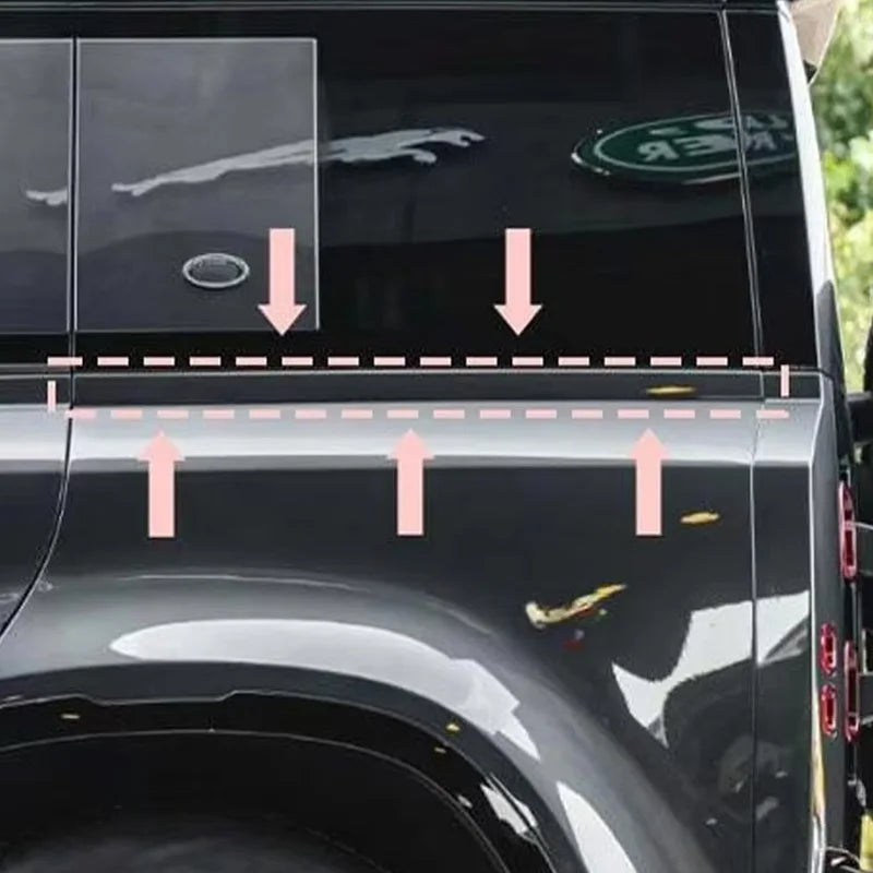 1Pair For Land Rover Defender 90/110 Trim Strip No-Hole Side Ladder Storage Box With Hole Decorative Panel 2026 Car Accessories