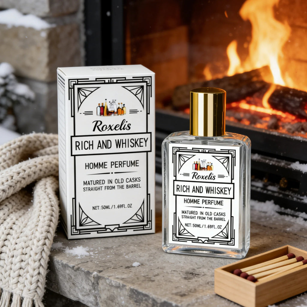 Profumo al Whisky Roxelis Trasuda Eleganza Fascino Duraturo Aumenta la Fiducia Fragranza Leggera Spray Profumato per Uomo 50ml