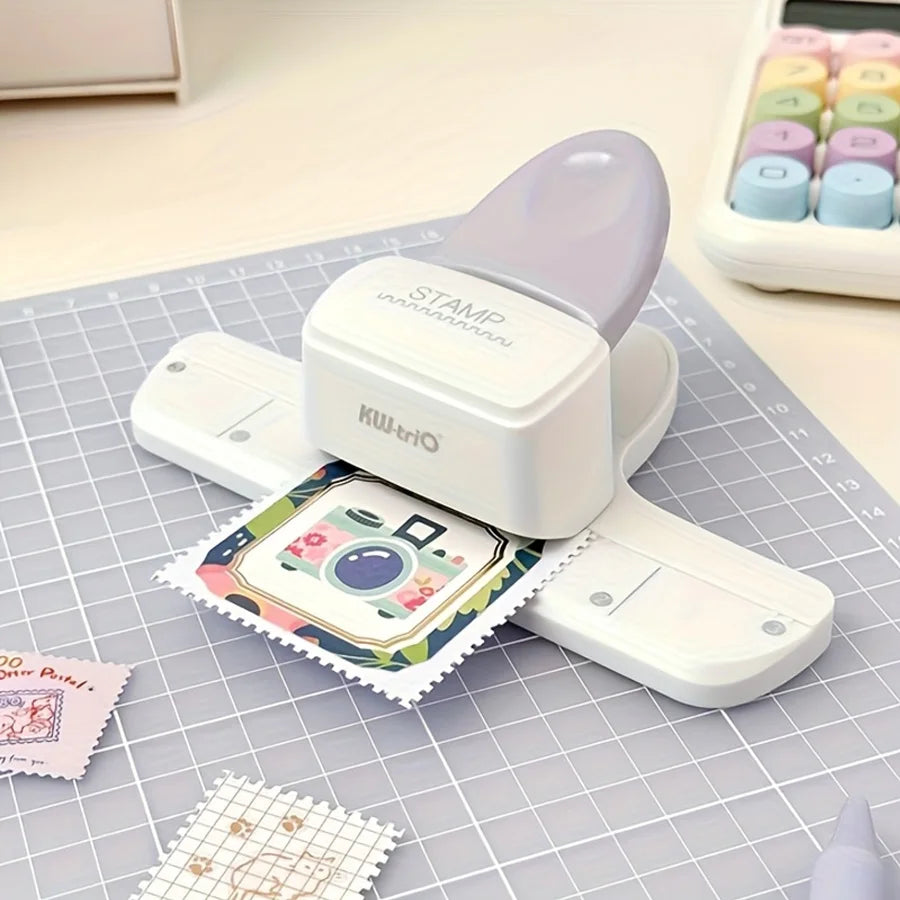 Macchina per goffratura con timbro e sigillo, rifilatrice di precisione per carta fotografica, macchina da taglio fai da te per regali di compleanno e festività, ufficio