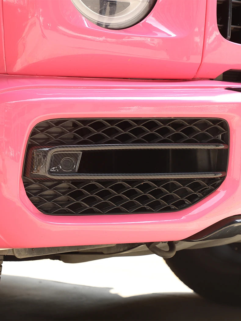 Fit For Mercedes G-Class W464 W463A G63 AMG 2019-2023 Real Carbon Fiber Front Fog Light Lamp Cover Trim Frame Car Accessories