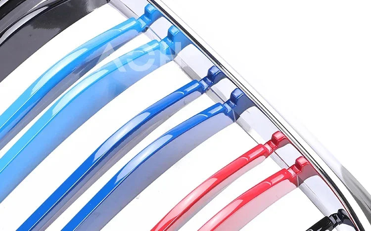 Front Bumper Lower Kidney Inside Grills Ventilation M Style Chrome Design Grille Facelift For BMW 5 Series E39 1997 -2003 LCI