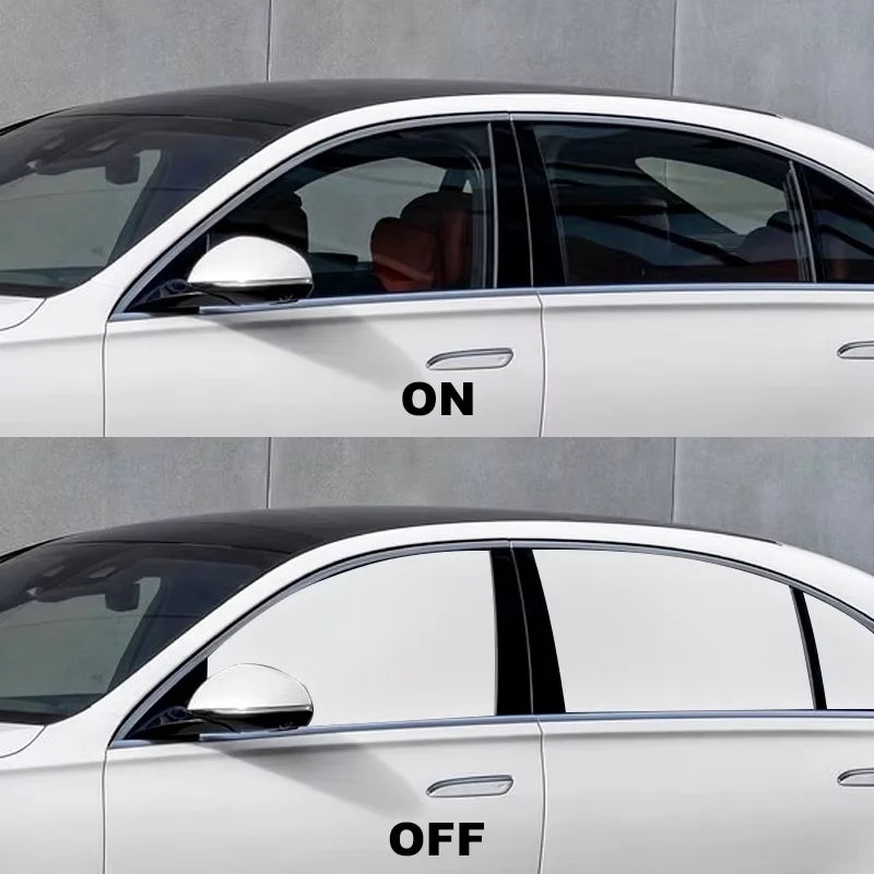 Switchable Smart Electronic 4.2 Haze Electric Tint Glass Car Window Privacy PDLC Film with Self Healing & Color Changing