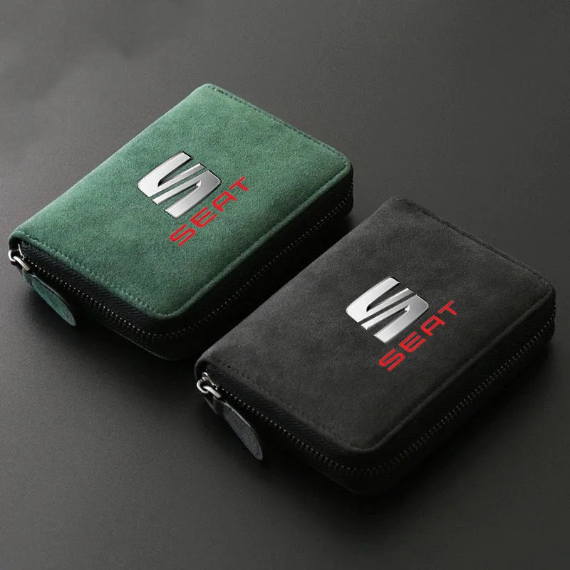 Borsa per carte multifunzionale Porta carte di credito Portafogli con cerniera Porta carte Borsa portachiavi per MG MG6 3 5 7 TF ZR ZS HS GS GT RX5 RX8