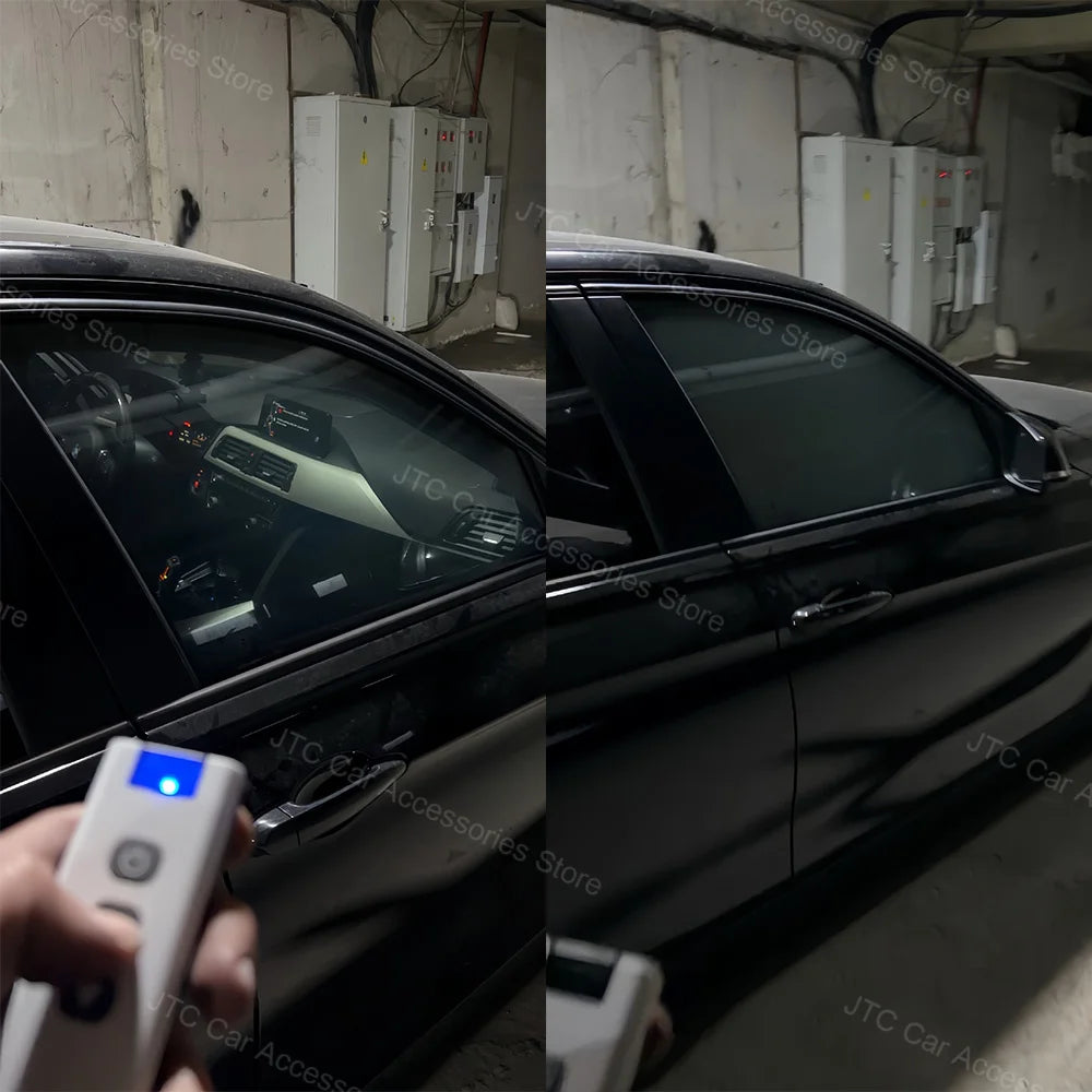 PDLC Smart Privacy Film for Electric Vehicle Windows, Electric Switchable Privacy Glass Tint, Instant Dimming Smart Window Film