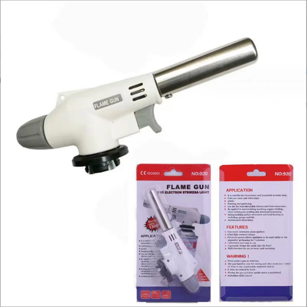 Torcia da cucina autoaccensione bruciatore saldatore a gas butano bruciatore a gas saldatore a fiamma torcia a gas pistola a fiamma a soffio per barbecue campeggio cucina
