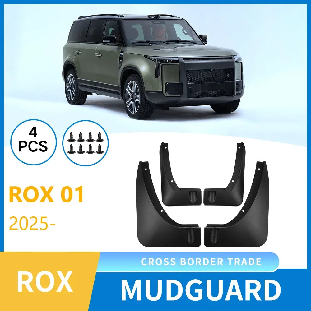 Suitable for Jishi Rox 01 2023-2025 Car Tire Fender Skin Exterior Modification Front and rear tire coverings and mud protection