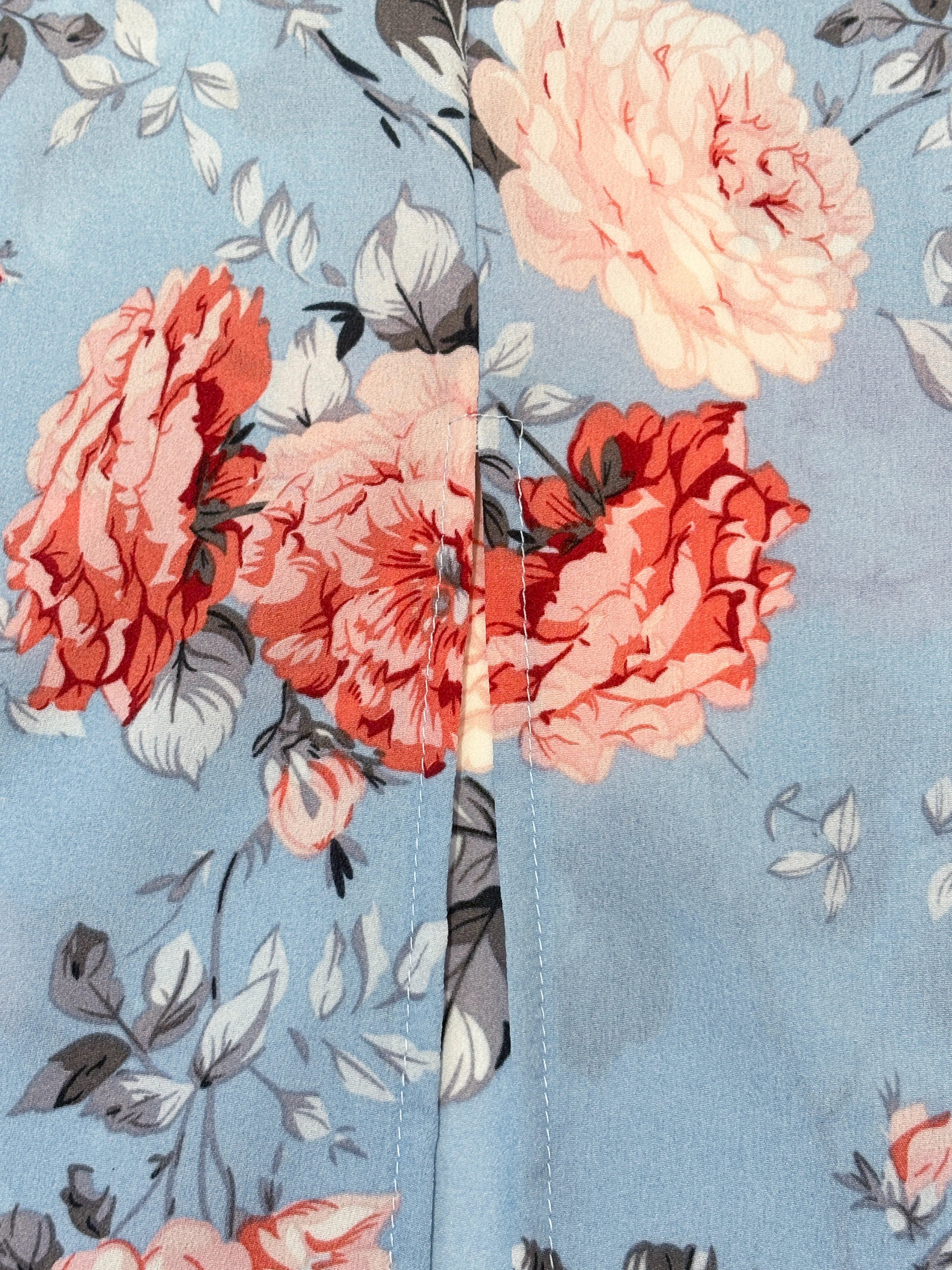 Bloemenprint Hoge Split Dij Halterjurk voor Dames - Zomer Mouwloos Sexy Nauwsluitende Strandfeest Clubkleding